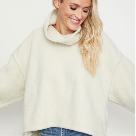 Just In!▪️Free People Elk Mountain Sage Cowl-neck Sweater - Picture 8 of 8
